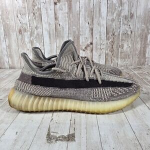 Adidas Yeezy Boost 350 V2 Zyon Mens Grey Brown Sneakers FZ1267 Size 12